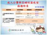 衛生局1/15起中央肺炎鏈球菌疫苗升級  打一劑增強保護力