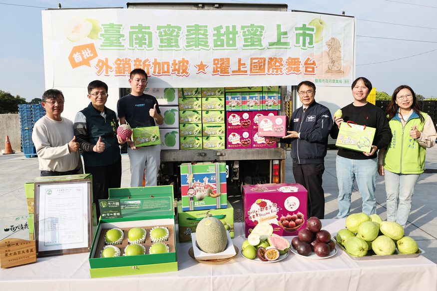 台南蜜棗首銷新加坡 黃偉哲力推冬季優質水果拓國際市場