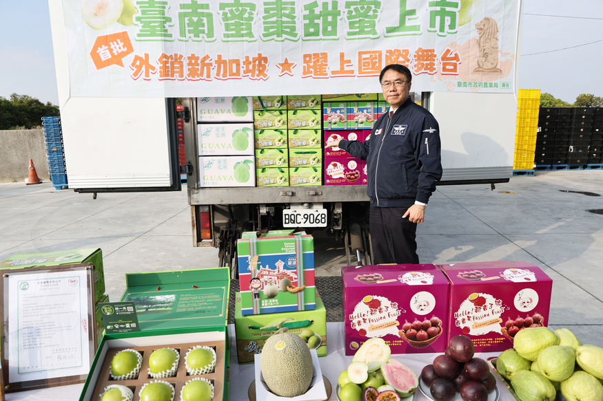 台南蜜棗首銷新加坡 黃偉哲力推冬季優質水果拓國際市場